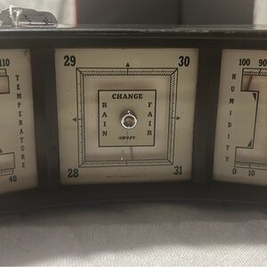 Vintage Weather Station with Barometer